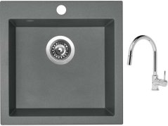 Set Sinks VIVA 455 Titanium + batéria Sinks MIX 35 P chróm Set Sinks VIVA 455 Titanium + batéria Sinks MIX 35 P chróm