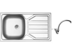 Set Sinks OKIO 780 M matný + batéria Sinks EVERA chróm Set Sinks OKIO 780 M matný + batéria Sinks EVERA chróm