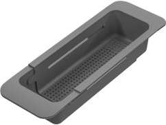 Sinks cedník teleskopický - plast šedý