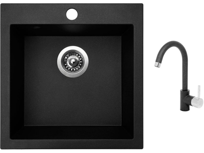 Set Sinks VIVA 455 Granblack + batéria Sinks MIX 35 Granblack
