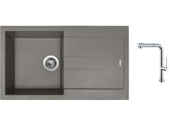 Set Sinks AMANDA 860 Truffle + batéria Sinks SLIM S2 kartáčovaná Set Sinks AMANDA 860 Truffle + batéria Sinks SLIM S2 kartáčovaná