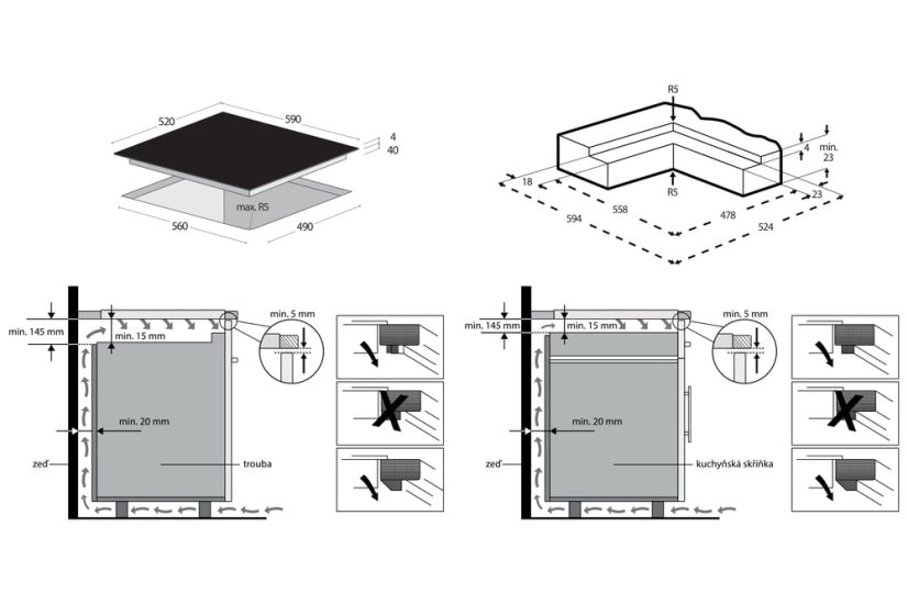 Indukční deska s flexi zónou Concept IDV6160 - 11