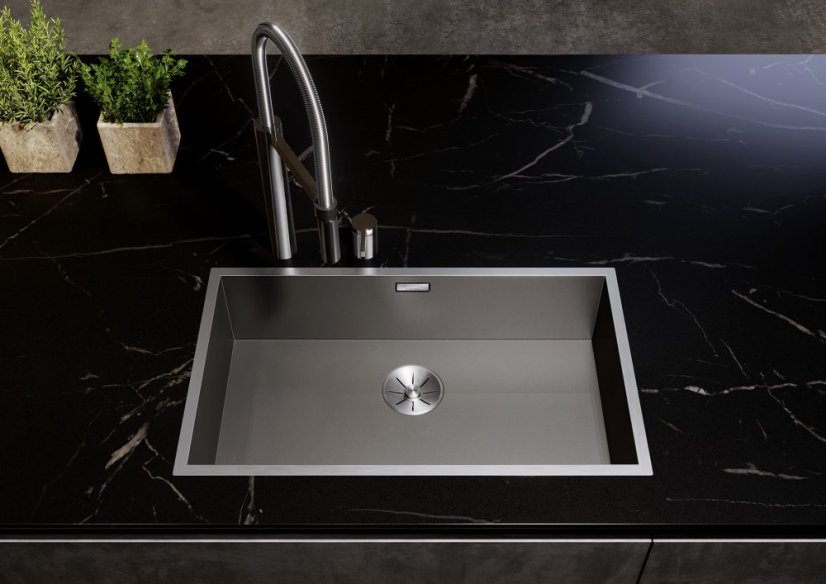 Nerezový drez Blanco CLARON 500 IF nerez Dark Steel