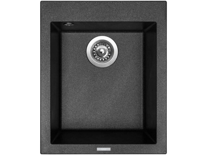 Set Sinks CUBE 410 Metalblack + Mix 3 P GR