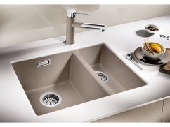 Granitový dřez Blanco SUBLINE 340/160 U Silgranit tartufo bez táhla dřez vlevo