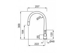 Dřezová baterie Elleci Athena Plus G48