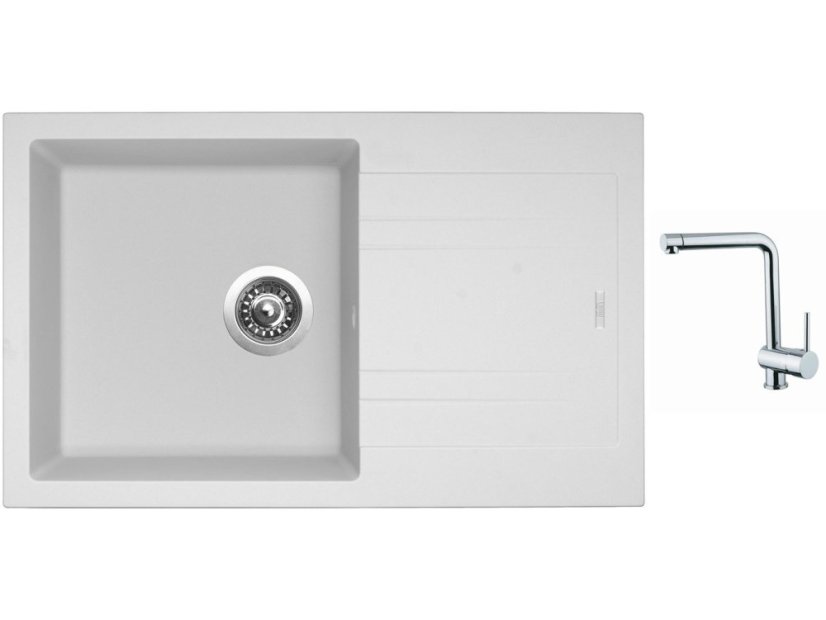Set Sinks LINEA 780 N Milk + batéria Sinks MIX 3 chróm
