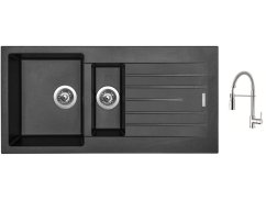 Set Sinks PERFECTO 1000.1 Metalblack + baterie Sinks MIX 35 PROF S chro Set Sinks PERFECTO 1000.1 Metalblack + baterie Sinks MIX 35 PROF S chro