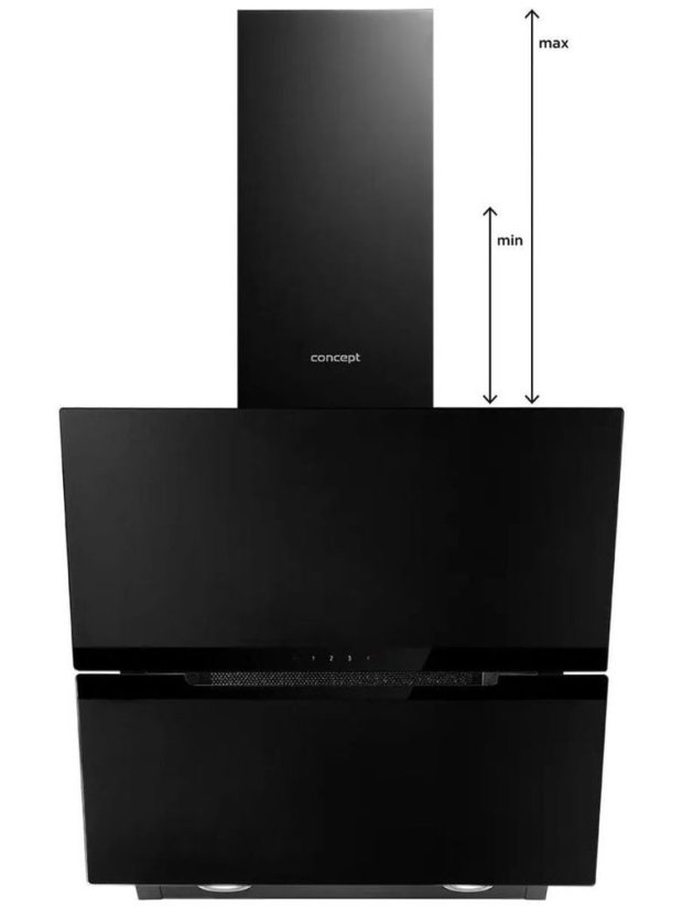Concept OPK5860bc BLACK komínová digestoř 60 cm