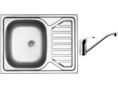 Set Sinks OKIO 650 M matný + batéria Sinks PRONTO chróm Set Sinks OKIO 650 M matný + batéria Sinks PRONTO chróm