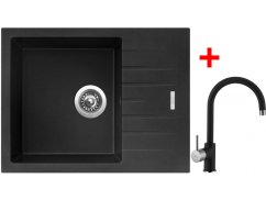 Sinks PERFECTO 650 Metalblack + Vitalia GR Sinks PERFECTO 650 Metalblack + Vitalia GR