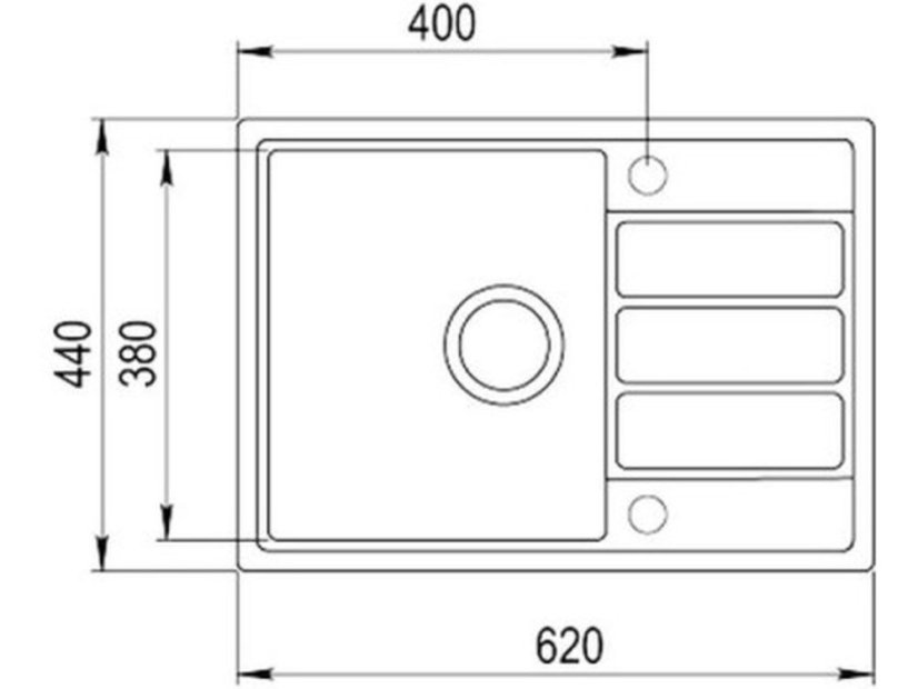 Granitový drez Teka COMFOR 45 S-TQ 1B 1D Čierna metalická - 6