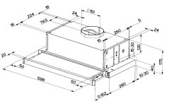 Vestavná digestoř Faber FLEXA LUX GLASS NG W A60