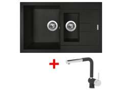 Set Sinks Amanda 780.1 Metalblack + Mix 3 P GR Set Sinks Amanda 780.1 Metalblack + Mix 3 P GR