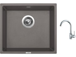 Set Sinks FRAME 457 Truffle + baterie Sinks MIX 35 chrom