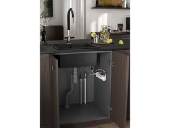 Filtračná batéria Ferro Filtrata s flexibilným ramenom, čierna/chróm BFT41B