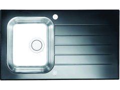 Dřez se sklem Alveus Glassix 10 UP černý