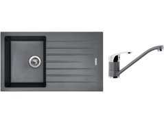 Set Sinks PERFECTO 860 Titanium + baterie Sinks PRONTO Titanium Set Sinks PERFECTO 860 Titanium + baterie Sinks PRONTO Titanium