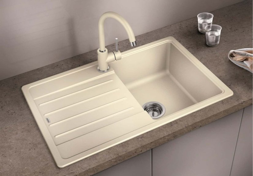 Granitový dřez Blanco LEGRA 45 S bílá soft