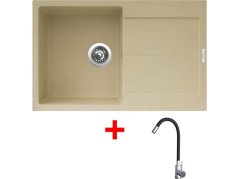 Sinks ULTIMA 790 Sahara + Elasta nerez/čierná Sinks ULTIMA 790 Sahara + Elasta nerez/čierná