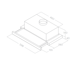 Digestor Elica Elite 14 LUX BL/A/60 Digestor Elica Elite 14 LUX BL/A/60