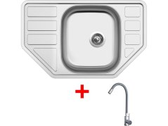 Sinks CORNO 770 + ELASTA nerez/sivá Sinks CORNO 770 + ELASTA nerez/sivá