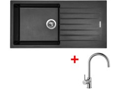 Set Sinks Perfecto 1000 Metalblack + Vitalia lesklá - 1 Set Sinks Perfecto 1000 Metalblack + Vitalia lesklá - 1
