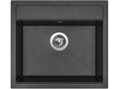 Set Sinks Solo 560 Metalblack + Elasta čierná matná