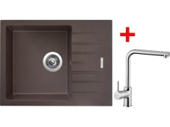 Sinks PERFECTO 650 Marone + ELKA lesklá Sinks PERFECTO 650 Marone + ELKA lesklá