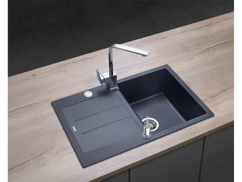 Granitový dřez Concept DG10C45dg Cubis Tmavě šedý - 2