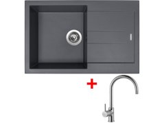 Set Sinks Amanda 780 Titanium + Vitalia Set Sinks Amanda 780 Titanium + Vitalia
