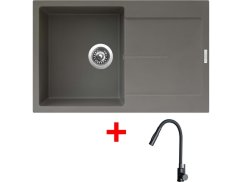 Sinks ULTIMA 790 Truffle + ELASTA S černá matná