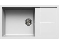 Granitový dřez Elleci Unico 410 White K96