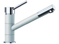 Dřezová baterie Blanco KANO HD silgranit bílá/chrom Dřezová baterie Blanco KANO HD silgranit bílá/chrom