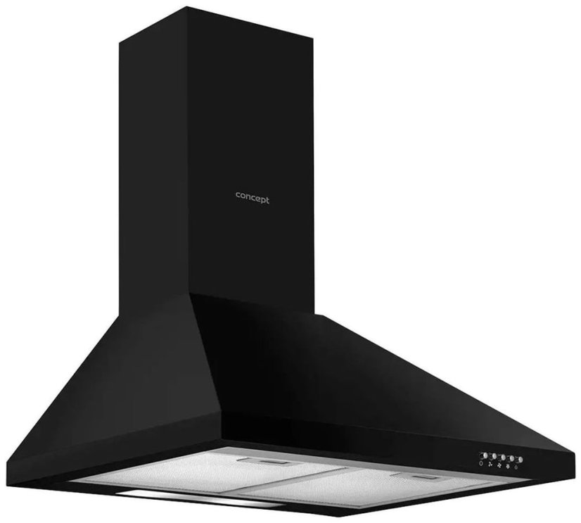 Concept OPK3560bc komínová digestoř černá 60 cm