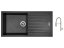 Sinks PERFECTO 1000 Metalblack + Sinks MIX 35 PROF S chrom