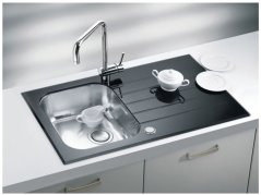 Dřez se sklem Alveus Glassix 10 UP černý