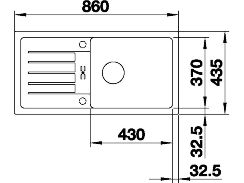 Granitový drez Blanco FAVUM XL 6 S káva