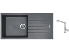 Set Sinks PERFECTO 1000 Titanium + baterie Sinks MIX 350 P chrom Set Sinks PERFECTO 1000 Titanium + baterie Sinks MIX 350 P chrom