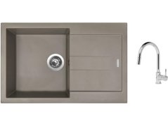 Set Sinks AMANDA 780 Truffle + batéria Sinks MIX 35 P chróm