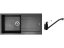 Set Sinks AMANDA 990 Metalblack + baterie Sinks PRONTO Metalblack
