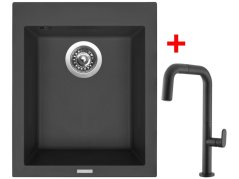 Set Sinks Cube 410 Nanoblack + EVA P Nanoblack Set Sinks Cube 410 Nanoblack + EVA P Nanoblack