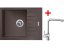 Sinks PERFECTO 650 Marone + ELKA lesklá