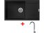 Sinks ULTIMA 860 XXL Pureblack + Elasta nerez/černá