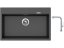Set Sinks MAXIMO 780 Metalblack + baterie Sinks SLIM S2 kartáčovaná
