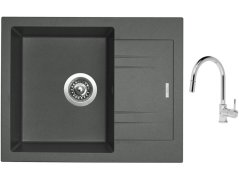 Set Sinks LINEA 600 N Titanium + batéria Sinks MIX 35 P chróm Set Sinks LINEA 600 N Titanium + batéria Sinks MIX 35 P chróm