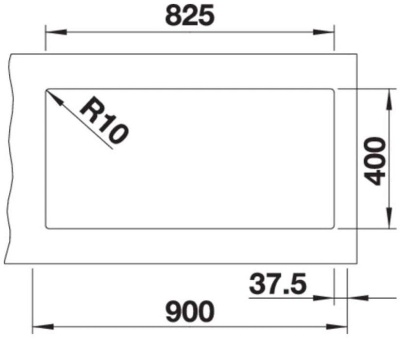 Granitový drez Blanco SUBLINE 480/320 U Čierná