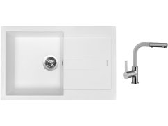 Set Sinks AMANDA 780 Milk + baterie Sinks ENIGMA S Milk