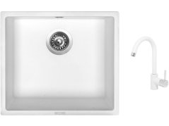 Set Sinks FRAME 457 Milk + batéria Sinks MIX 35 Milk Set Sinks FRAME 457 Milk + batéria Sinks MIX 35 Milk