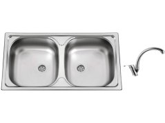 Set Sinks OKIO 780 DUO M matný + batéria Sinks EVERA chróm Set Sinks OKIO 780 DUO M matný + batéria Sinks EVERA chróm